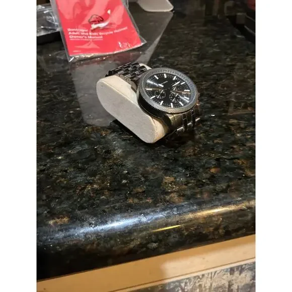 Bulova Black Crystal Stainless Watch C970293